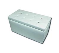 Alter Pouf-coffre carré - Blanc