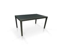 Alter Table à manger extensible rotin - Anthracite