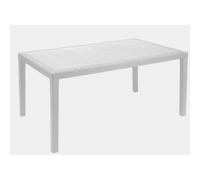 Alter Table de jardin rectangulaire - Blanc