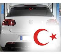 alternatif - Autocollant pour voiture Ay Yildiz Bayrak Osmanli Türkiye Istanbul Tugra Turquie AY YILDIZ (blanc)