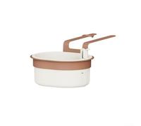 Alternative à la passoire au-dessus de l'évier - Panier à suspendre pour évier de cuisine - Récupérateur efficace de déchets alimentaires - Design amovible facile à nettoyer - 15 x 9,1 cm (blanc)