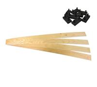 AltoBuy ALTOLATTES - Lot de 4 Lattes 78cm + 8 Embouts Noirs