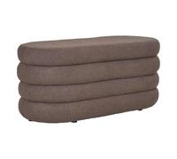 AltoBuy BALHIA - Banc-Coffre en Tissu Bouclettes Marron