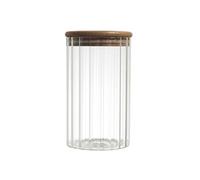 ALTOBUY Bocal de conservation TOREK 70cl Transparent - Bouchon acacia