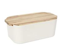 Boîte à Pain PRELON avec Planche en Acacia Bois 12x33xH19cm