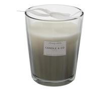 AltoBuy Bougie Parfumée 3 mèches Vase Gris Senteur Ambre H16cm - ELEXI