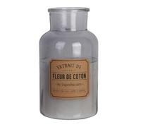 AltoBuy Bougie XXL en Verre Parfum Fleur de Coton (H25,5cm)