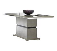 AltoBuy Brise - Table Rectangulaire avec Pied Central Finition Béton Laqué Gris