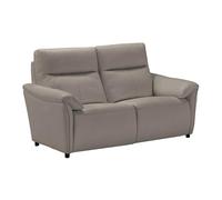 AltoBuy Canapé 2 Places Fixe Tissu Cuir Gris éléphant - BALCO