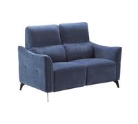 AltoBuy Canapé 2 Places Fixe Tissu Waterproof Bleu - GARIOS