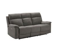AltoBuy Canapé 3 Places Relax électrique Tissu Waterproof Gris - Briana