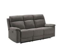 AltoBuy Canapé 3 Places Relax Manuel Tissu Waterproof Gris - Briana
