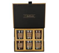 AltoBuy Coffret 6 Bougies apothicaire parfums musc Blanc, Ambre et Fleur de Coton
