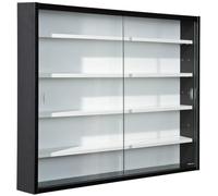 AltoBuy Collect N&B - Vitrine Murale 5 Compartiments Noire et Blanche