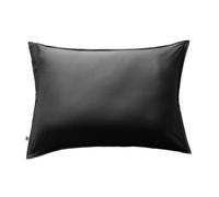 Taie d'Oreiller 50x70cm 100 % Viscose de Bambou Noire - DALIA -
