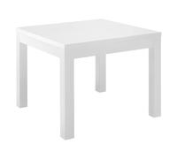 AltoBuy DEYTON - Table de Repas Carrée 100cm Laquée Blanc Brillant
