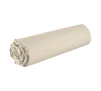 AltoBuy Drap Housse 140x190 Bonnet 35cm 100% Coton grège - Vitalia