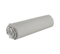 AltoBuy Drap Housse 180x200 Bonnet 35cm 100% Coton Gris Silver - Vitalia