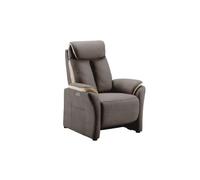 AltoBuy Fauteuil Relax électrique New Nobuck Gris foncé et Beige - Odeon