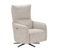AltoBuy Fauteuil Relax électrique pivotant Tissu Beige chiné - VARENNE