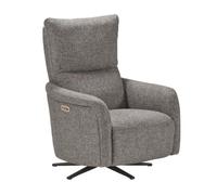 AltoBuy Fauteuil Relax électrique pivotant Tissu Gris - VARENNE