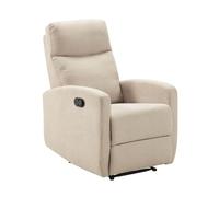 AltoBuy Fauteuil Relax Manuel Tissu Waterproof Ivoire - MERIAL
