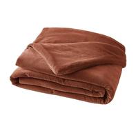 AltoBuy Harris - Chemin de Lit 90x200cm Velours de Coton Coloris Terracotta