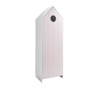 Armoire Cabane de Plage Rose 1 Porte - HAVRE -