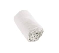 AltoBuy Hedda - Drap Housse 90x190cm Flanelle de Coton Coloris Neige