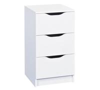 AltoBuy Jenny Blanc - Chiffonnier 3 Tiroirs Coloris Blanc