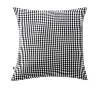 AltoBuy Joel - Taie d'oreiller 60x60cm Gaze de Coton Vichy Coloris Truffe