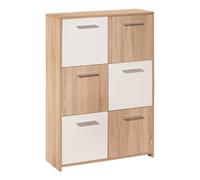 AltoBuy List - Meuble de Rangement 6 Portes Aspect Bois