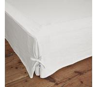 Cache-Sommier 140x190cm Lin Lavé Coloris Craie - MARGAUX -
