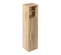 AltoBuy Meuble dérouleur Papier Toilettes 1 Portes Effet Bois avec Tasseaux - PAJAN