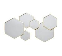 Miroir Hexagonal Doré Décoratif - KERIS