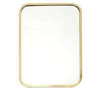 AltoBuy Miroir Rectangulaire Cadre Métal Doré Coins Arrondis 25x34cm