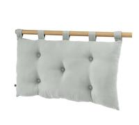 AltoBuy OUREA - Coussin de Tête de Lit avec Passants 50x80cm Gaze de Coton Eucalyptus