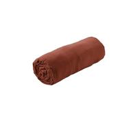 AltoBuy OUREA - Drap Housse 90x200cm Gaze de Coton Terracotta