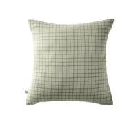 AltoBuy OUREA Motif - Taie d'oreiller 60x60cm Gaze de Coton Vert d'eau à Petits Carreaux