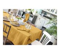 AltoBuy OUREA - Nappe Rectangulaire 150x250cm Gaze de Coton Safran
