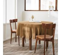 Nappe Ronde Ø180cm Gaze de Coton Camel - OUREA - ALTOBUY Marron G