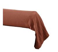AltoBuy OUREA - Taie de Traversin 43x185cm Gaze de Coton Terracotta