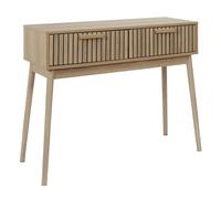 AltoBuy PAJAN - Console 2 Tiroirs Effet Bois avec Tasseaux