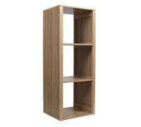 AltoBuy PAJAN - Rangement 3 Cases Effet Bois avec Tasseaux