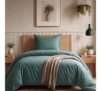 AltoBuy Parure Housse de Couette 140x200cm + 1 taies 100% Coton Canard - Vitalia
