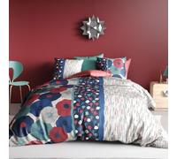 AltoBuy Parure Housse de Couette 260x240cm + 2 taie Motif Floral et Graphique 100% Coton - GEDALI