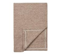 AltoBuy Plaid Ultra Doux 130x156cm nid d'abeille Taupe en Viscose et Polyester - ALVEO