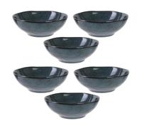 ALTOBUY Set de 6 bols 80 n céramique Grès du Temps bleu Bleu
