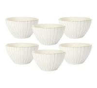 Set de 6 bols beiges en céramique (Ø11cm) - SHELLY