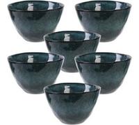 ALTOBUY Set de 6 bols en céramique bleu 55cl - GALET Bleu